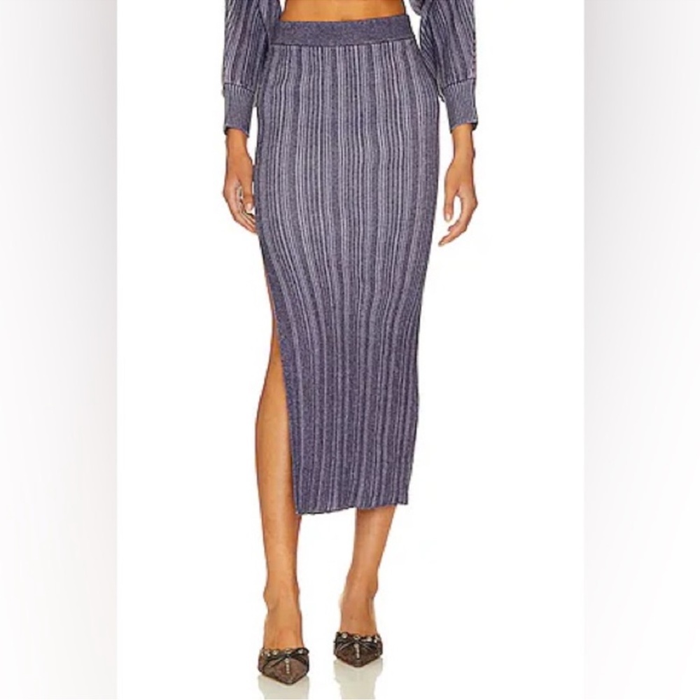 MISA Los Angeles Gloria Skirt in Nightshade
& Crocus 
$127 $370